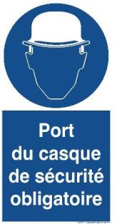 Signal PORT DE CASQUE OBLIGATOIRE