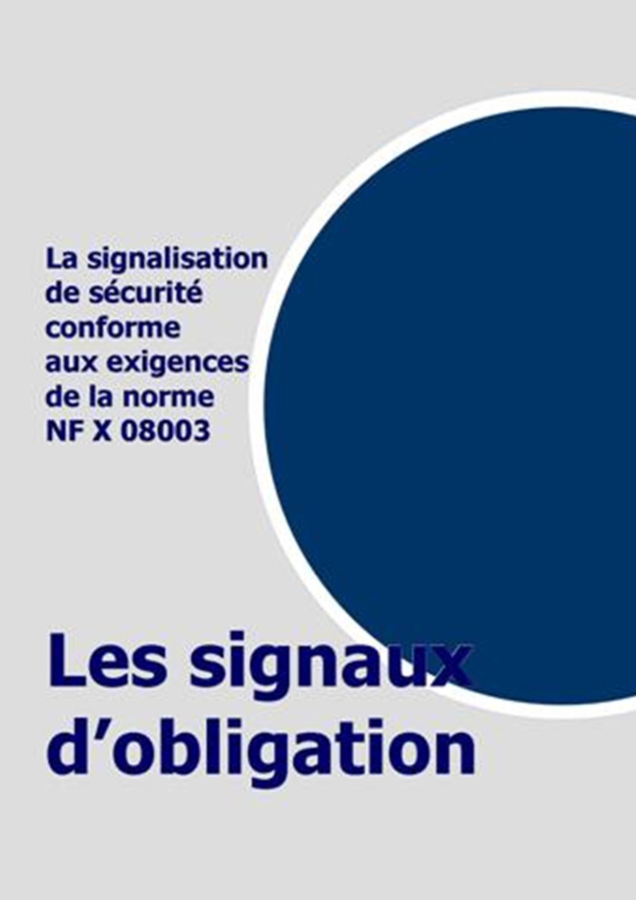 Panneaux d'obligation de securite