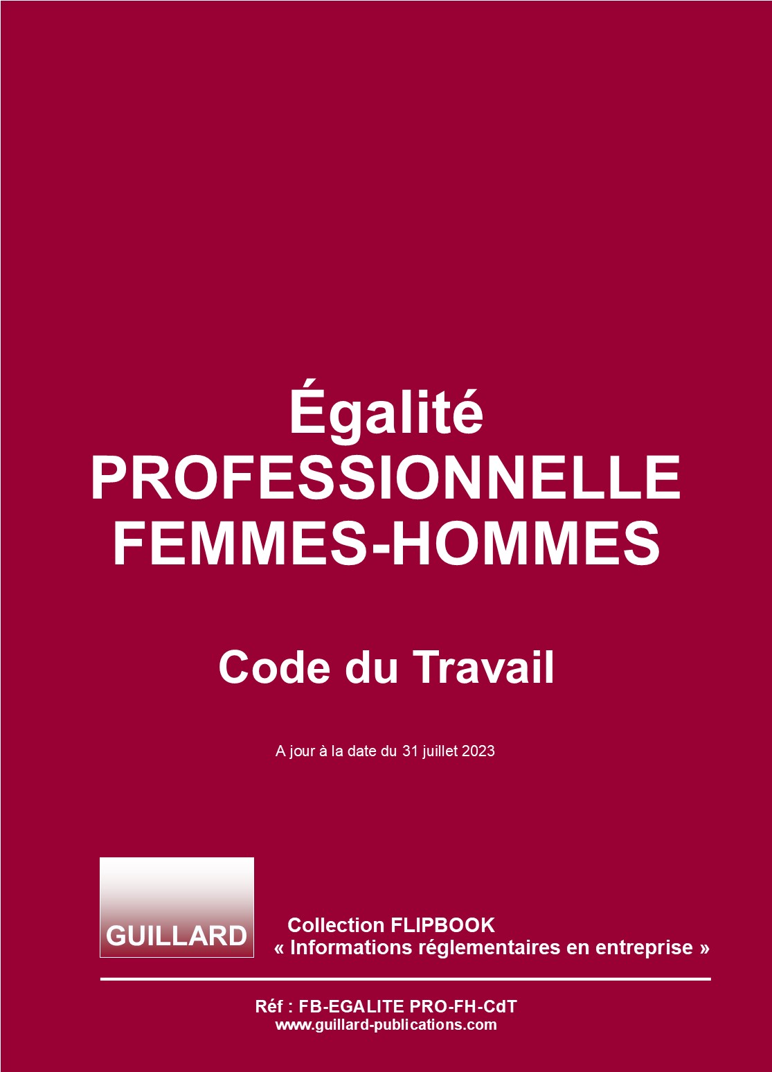 .FLIPBOOK -  EGALITE PROFESSIONNELLE FEMMES-HOMMES - A jour au 31 juillet 2023 - Telechargement libre -