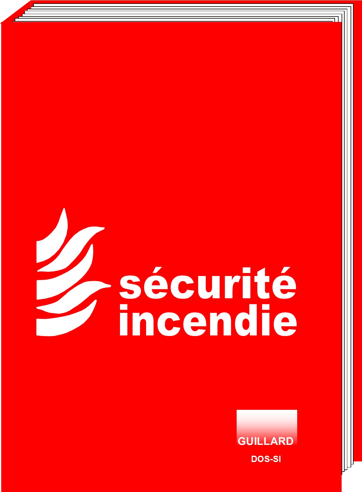 Classeur de securite incendie avec registre RUS, intercalaires