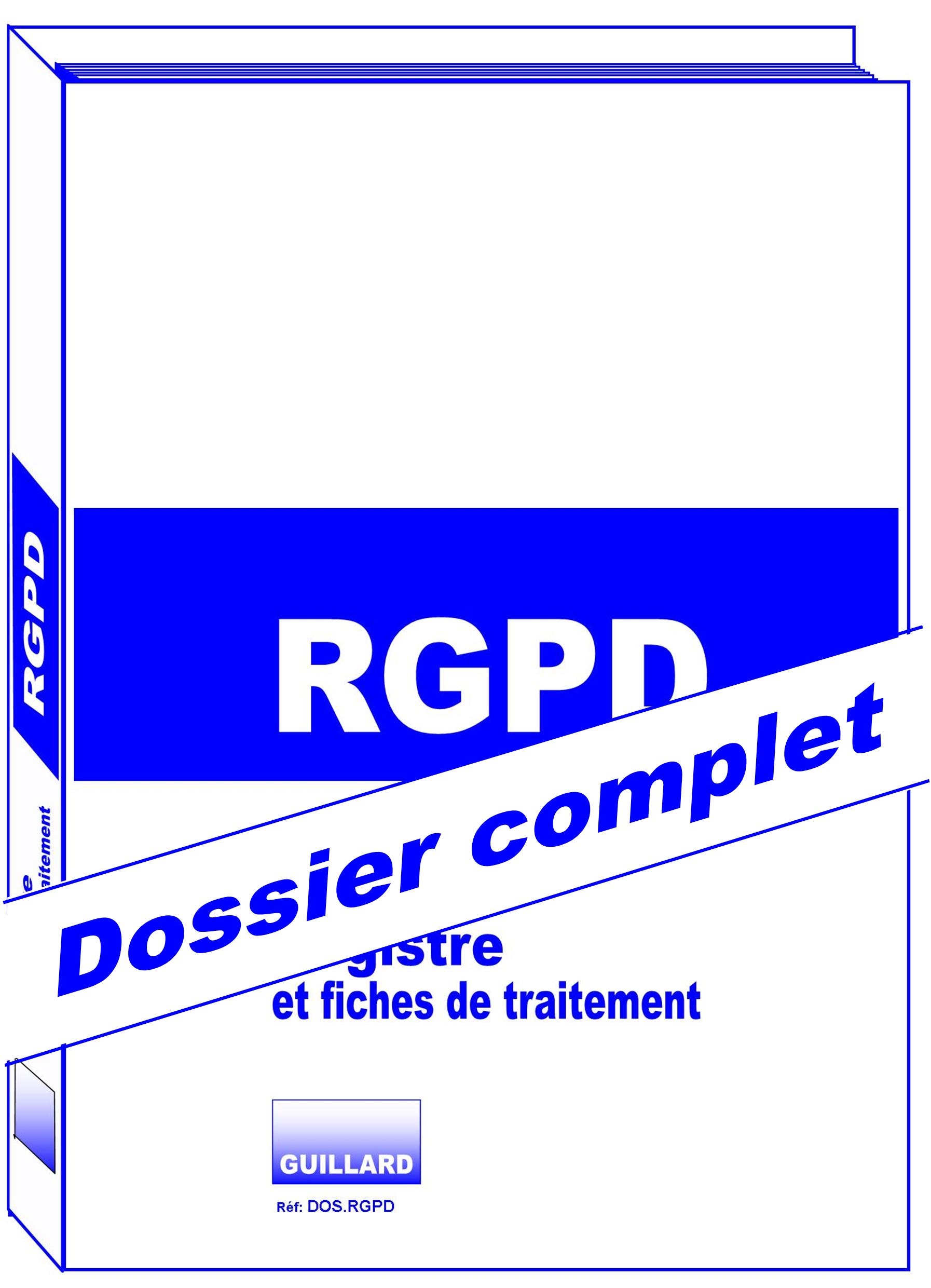 Classeur RGPD TRAITEMENT DES DONNEES PERSONNELLES - Edition GUILLARD