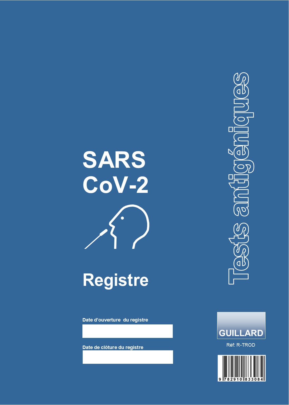 	PHARMACIE Registre de TEST RAPIDE D'ORIENTATION DIAGNOSTIQUE - R.TROD