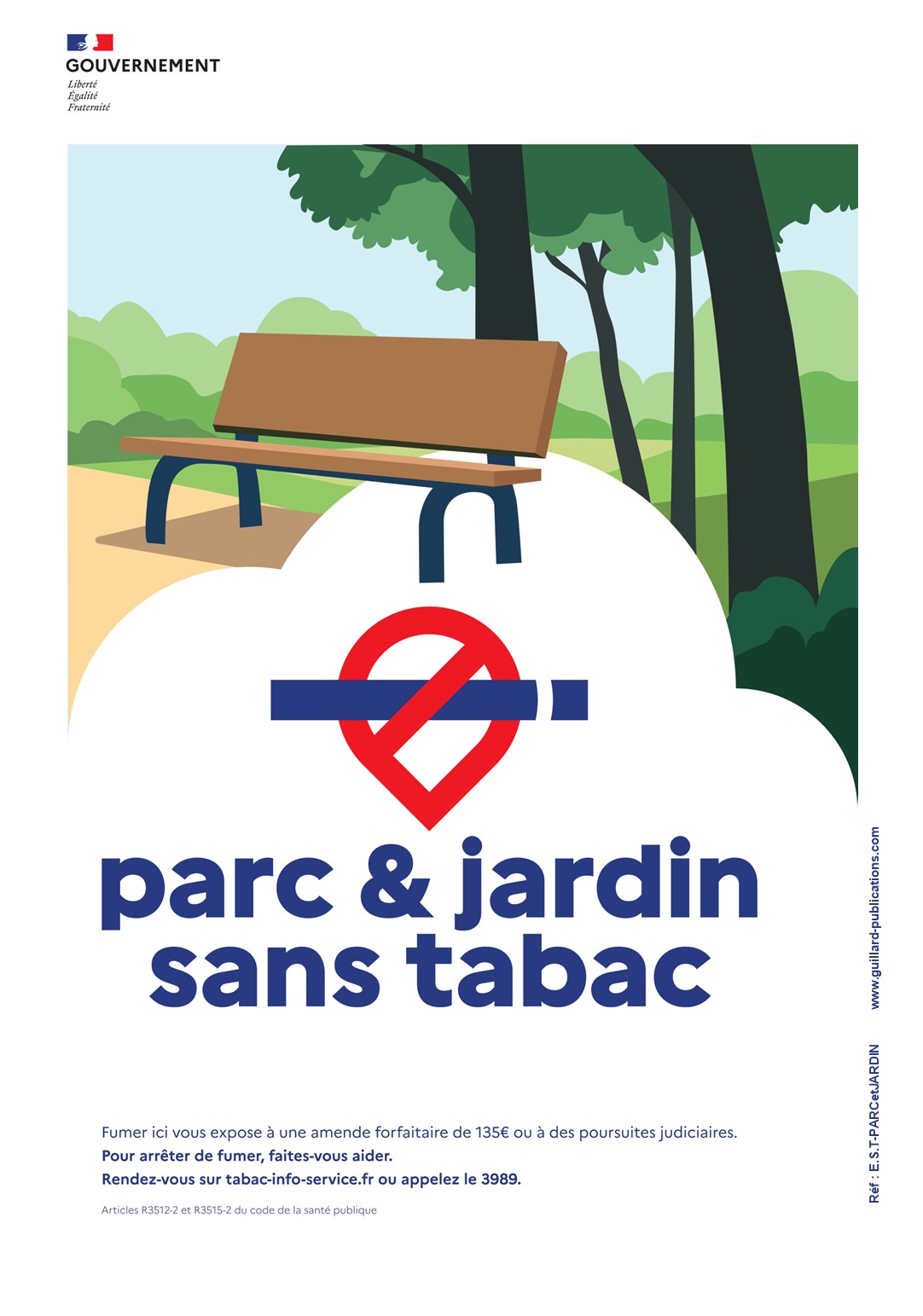 	... Signal ESPACE SANS TABAC pour PARC et JARDIN