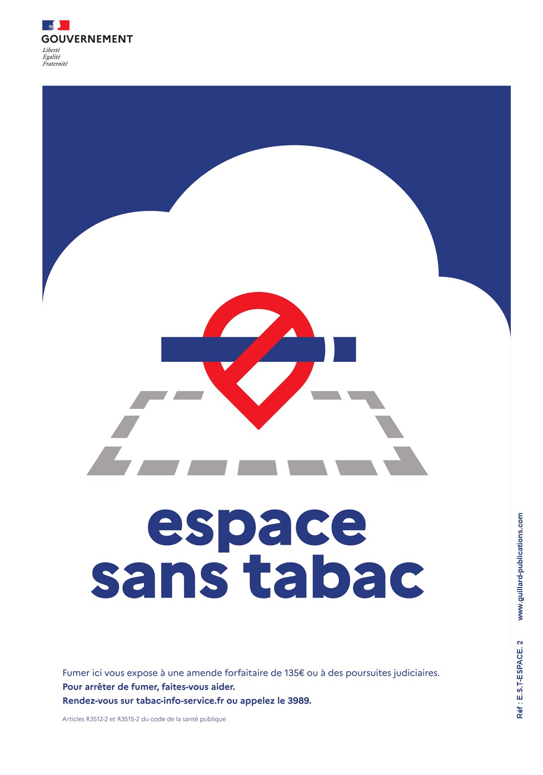 	... Signal ESPACE SANS TABAC - modele 2